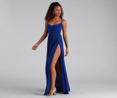 Fleur Formal Double High Slit Dress