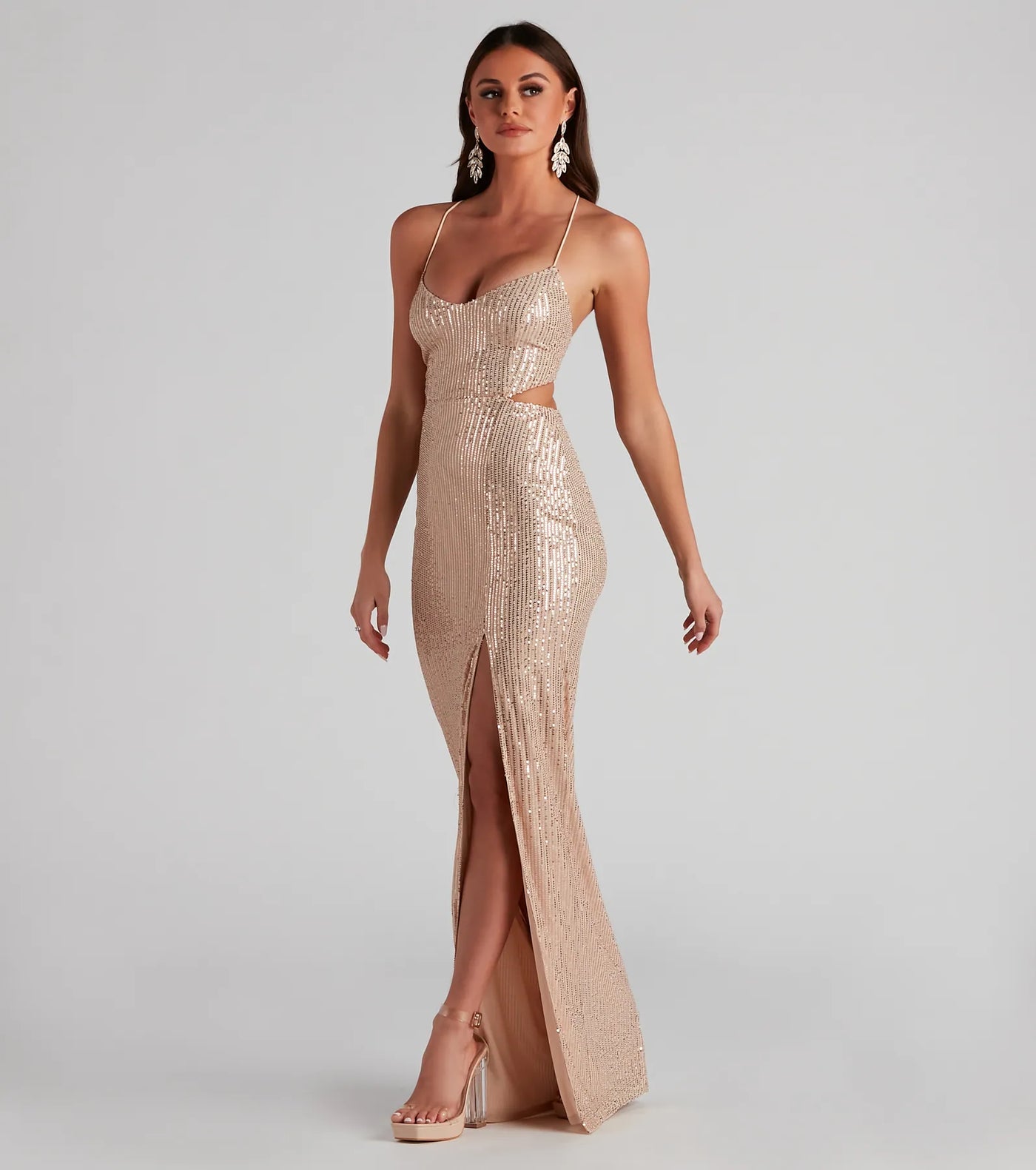 Annie Formal Sequin Long Dress