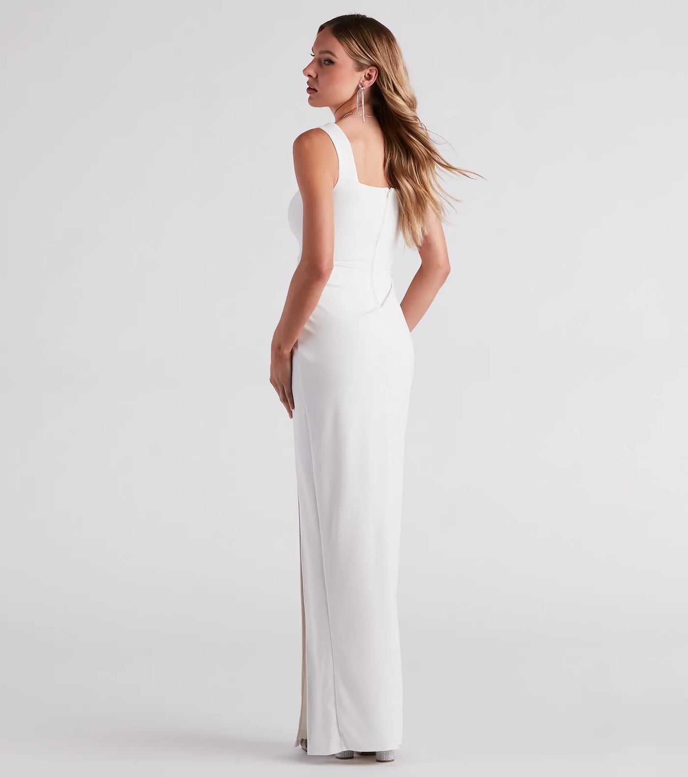 Savannah Formal Crepe Long Dress