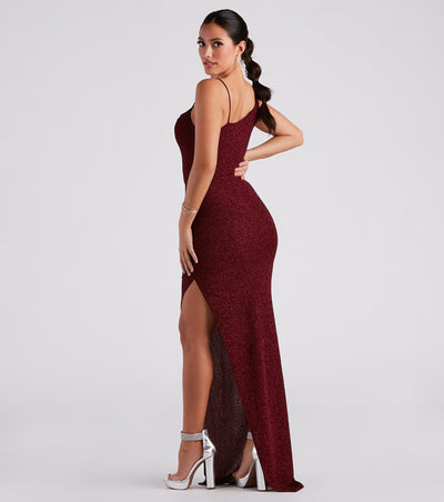 Ever Formal High Slit Glitter Dress