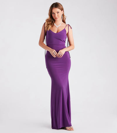 Clarence Formal Open Back Long Dress