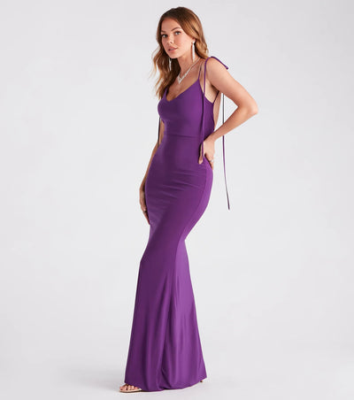 Clarence Formal Open Back Long Dress