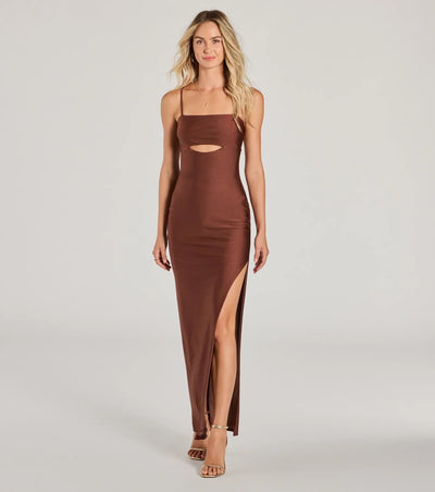 Arianna Sleeveless Cutout Long Slim Formal Dress