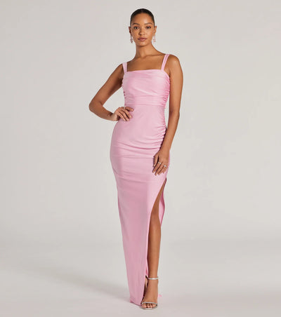 Aliza Backless High Slit Slim-Fit Formal Dress