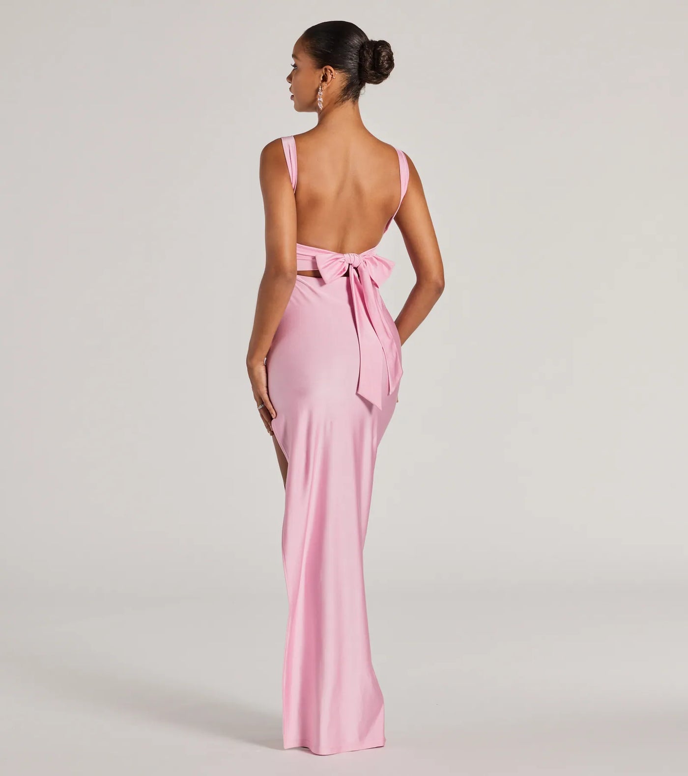 Aliza Backless High Slit Slim-Fit Formal Dress