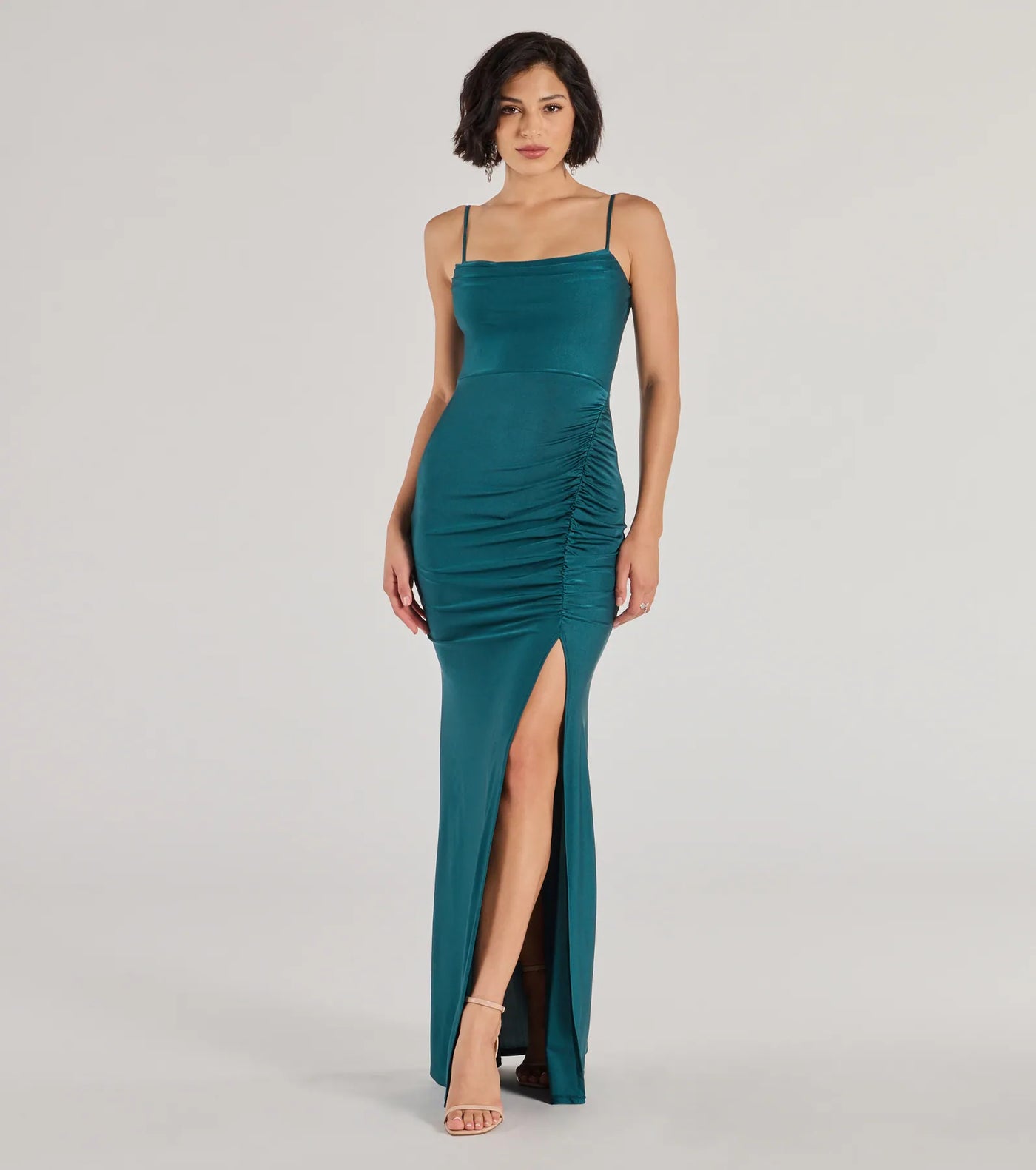 Marsha Cowl Neck Mermaid Formal Dress