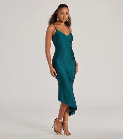 Spotlight Moment V-Neck Surplice Midi Dress