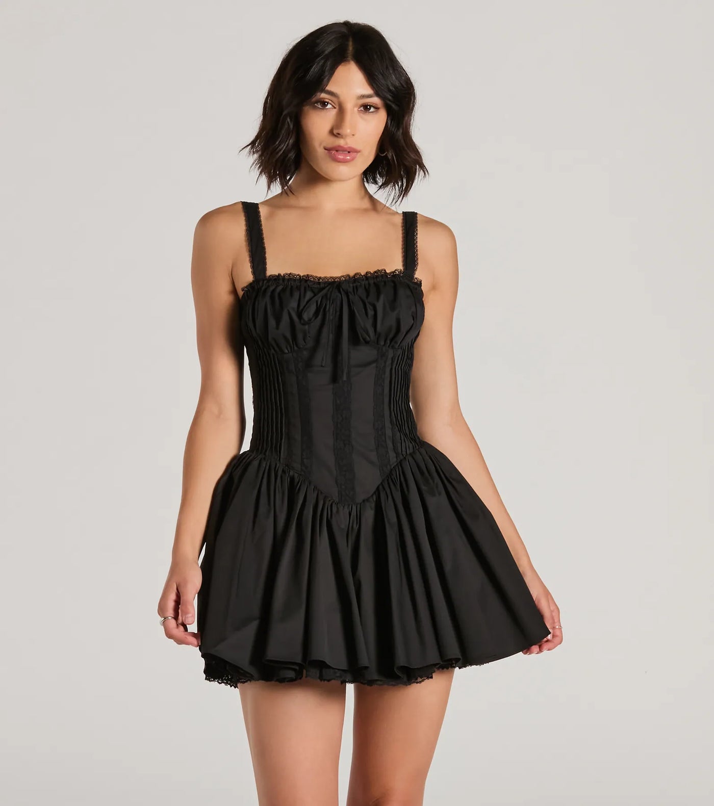 So Darling Woven Drop-Waist Skater Dress