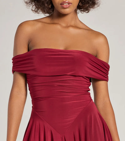 Be With You Off-The-Shoulder Skater Dress