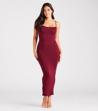 In Plain Sight Smooth Knit Maxi Dress