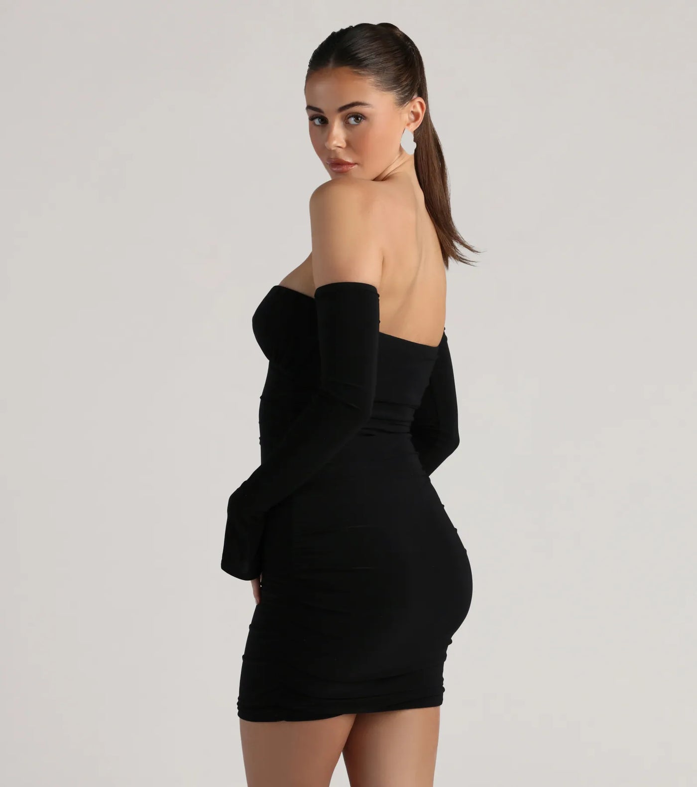 Make It Sexy Off-The-Shoulder Mini Dress