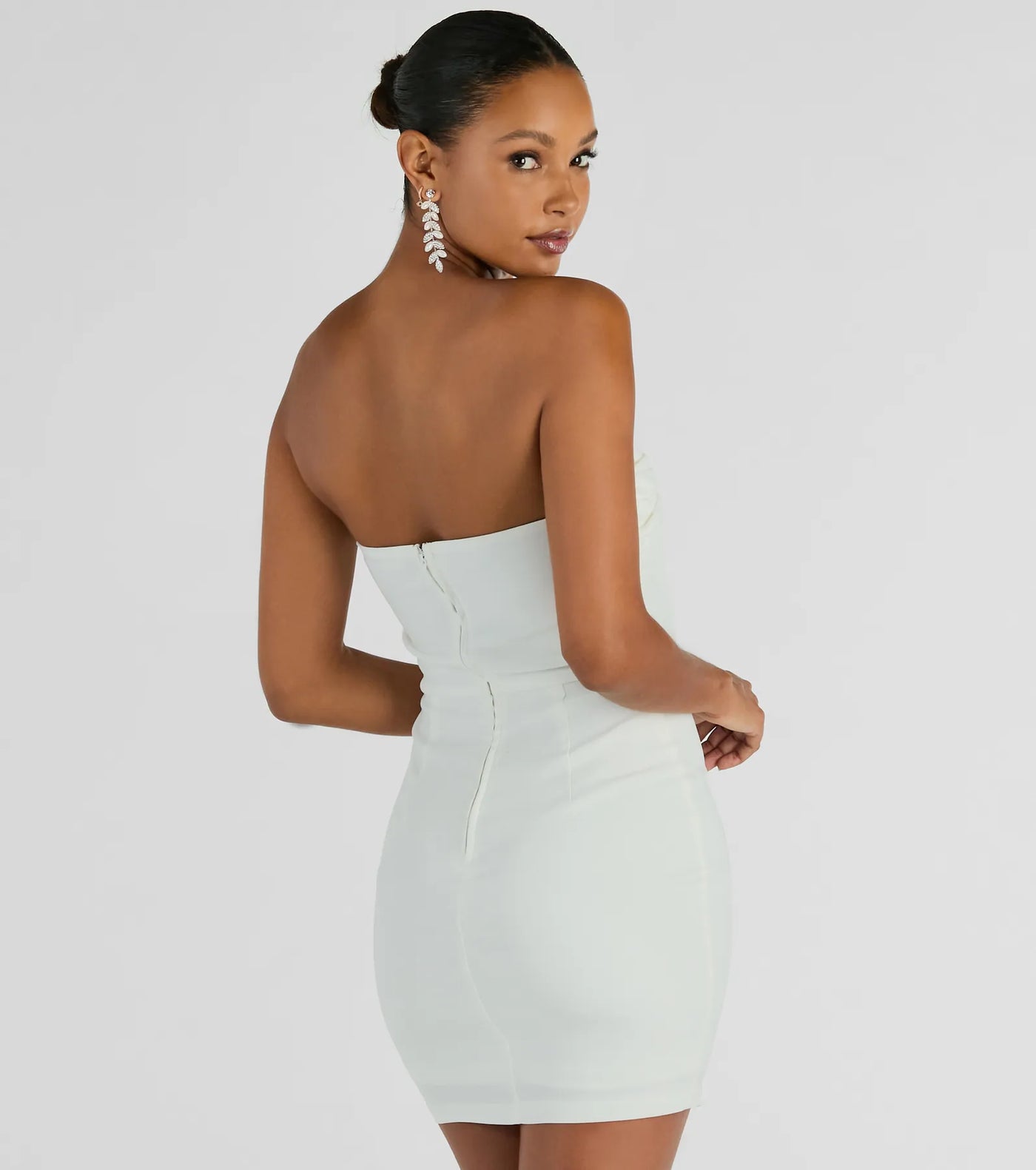 Chic Elevation Strapless Corset Mini Dress