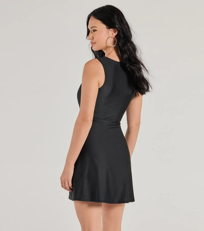 Style Goals Square Neck A-Line Mini Dress