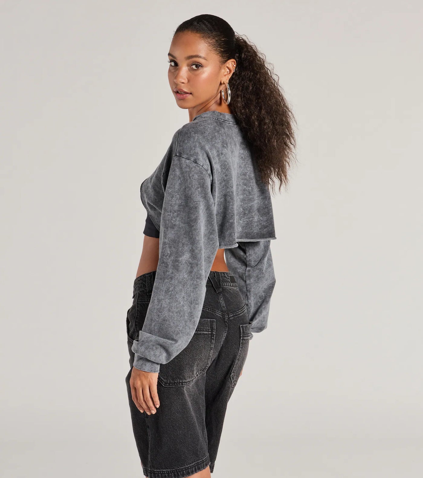 Comfy Cozy Washed Knit Pull-Over Topper