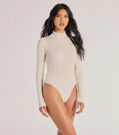 Winter Slay Turtleneck Long Sleeve Bodysuit