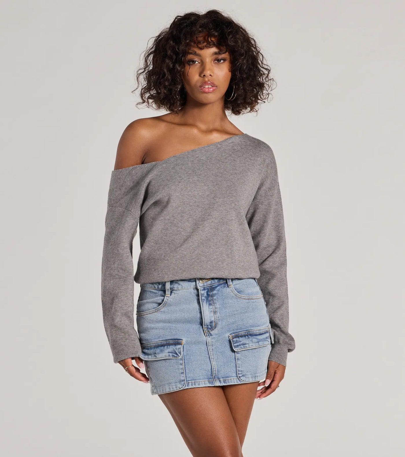 Casual Charm Asymmetrical Pullover Sweater