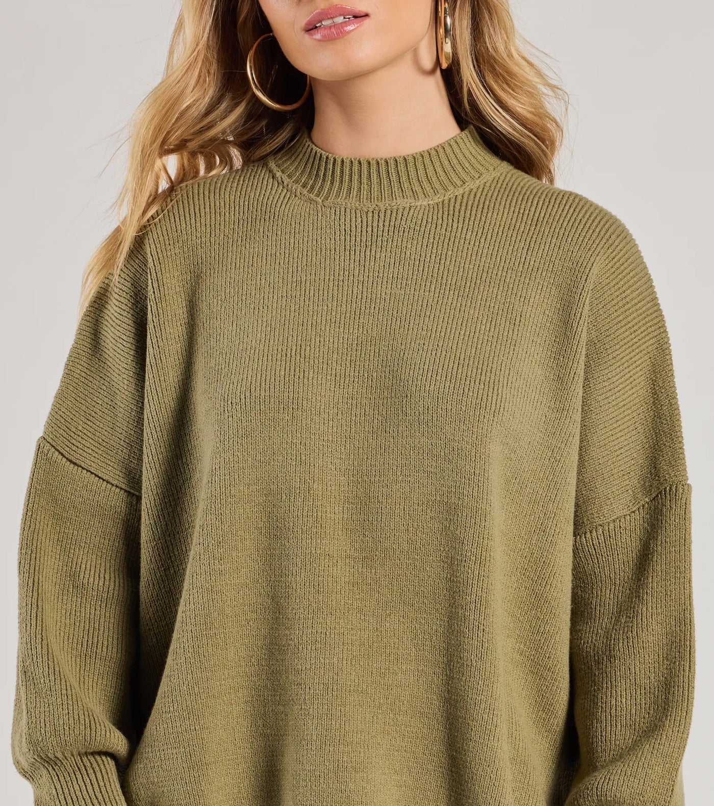 Cozy Style Ribbed Knit Oversized Sweater