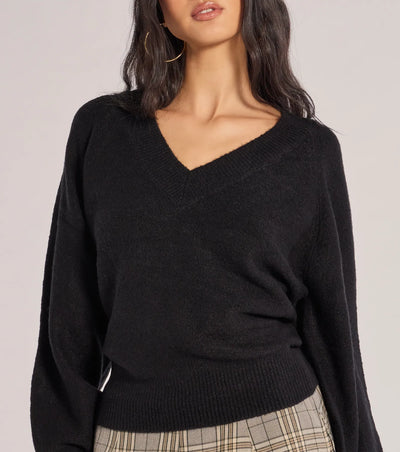 Comfy Chic Knit V-neck Pullover Sweater