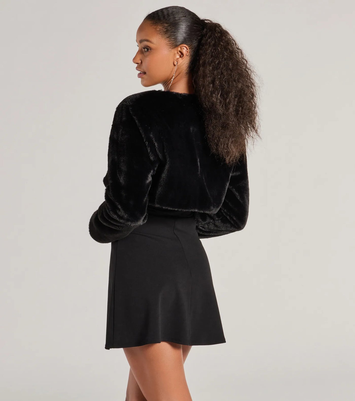 Essential Faux Fur Bolero Jacket