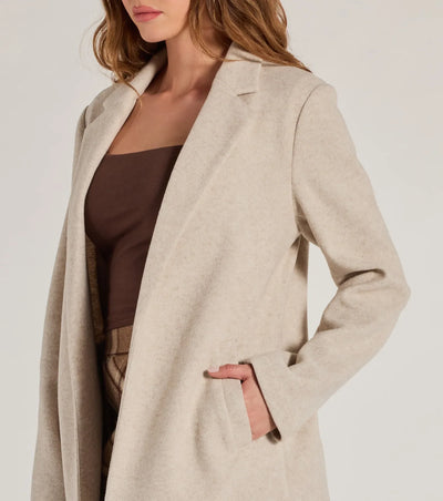 Perfect Chic Faux Wool Trench Coat