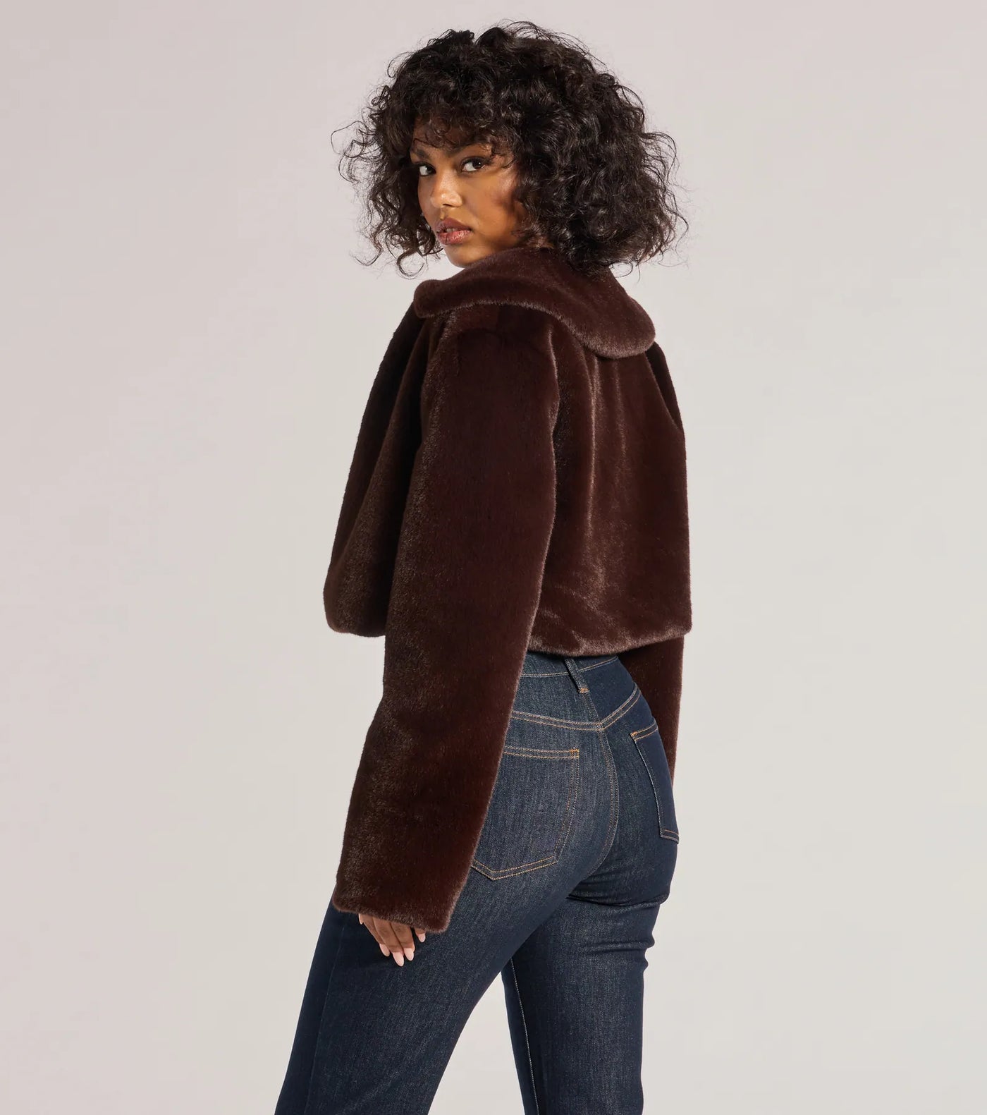 Looking Luxe Faux Fur Cropped Jacket