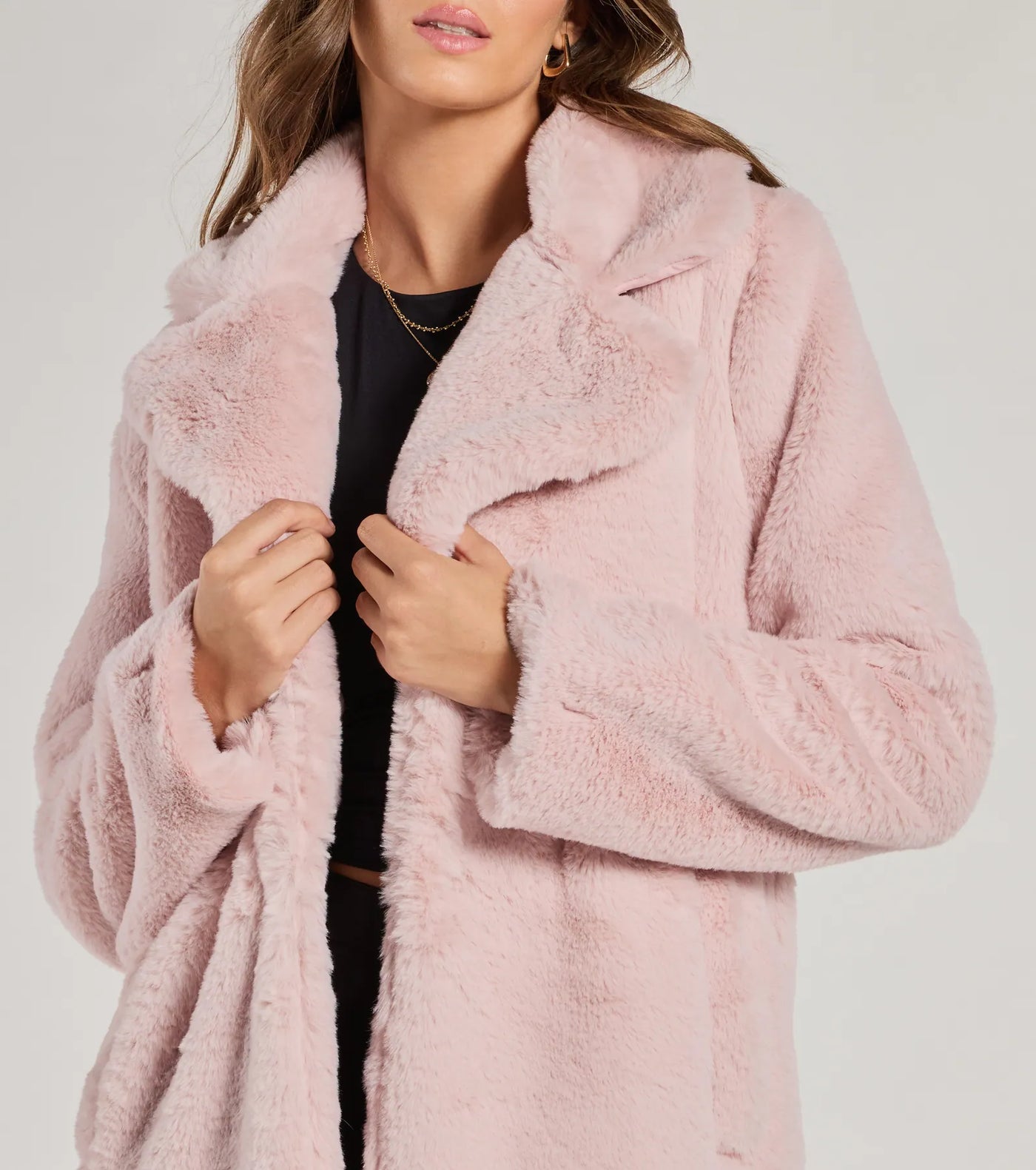 Luxe Layer Faux Fur Trench Coat