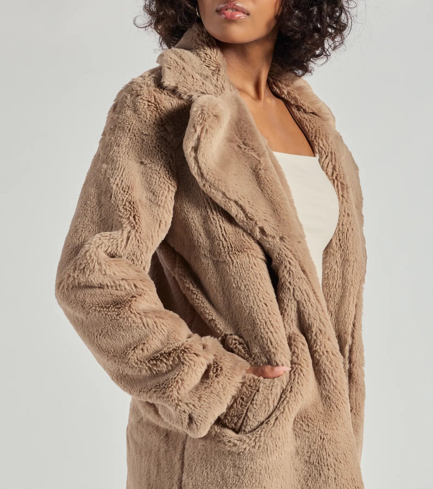 Luxe Layer Faux Fur Trench Coat