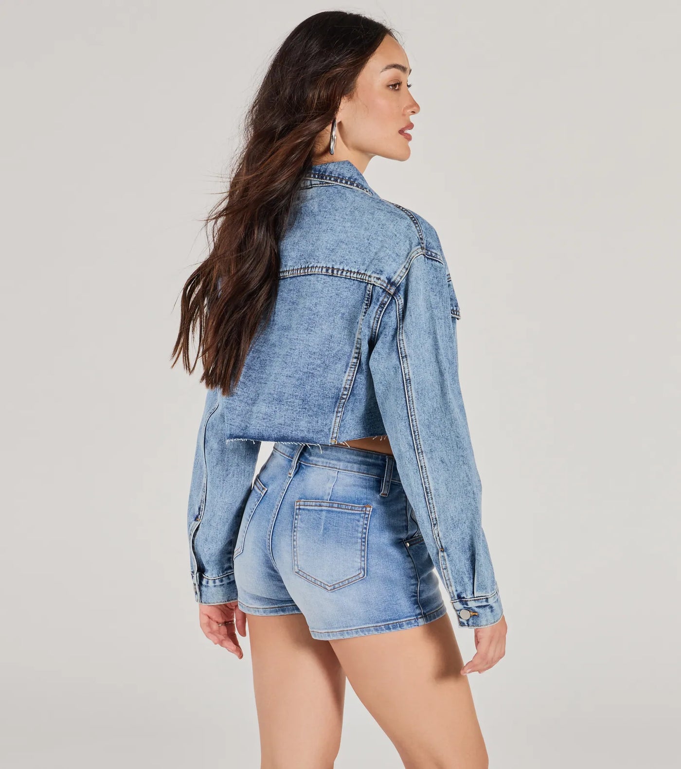 Keep Groovin' Crop Denim Jacket