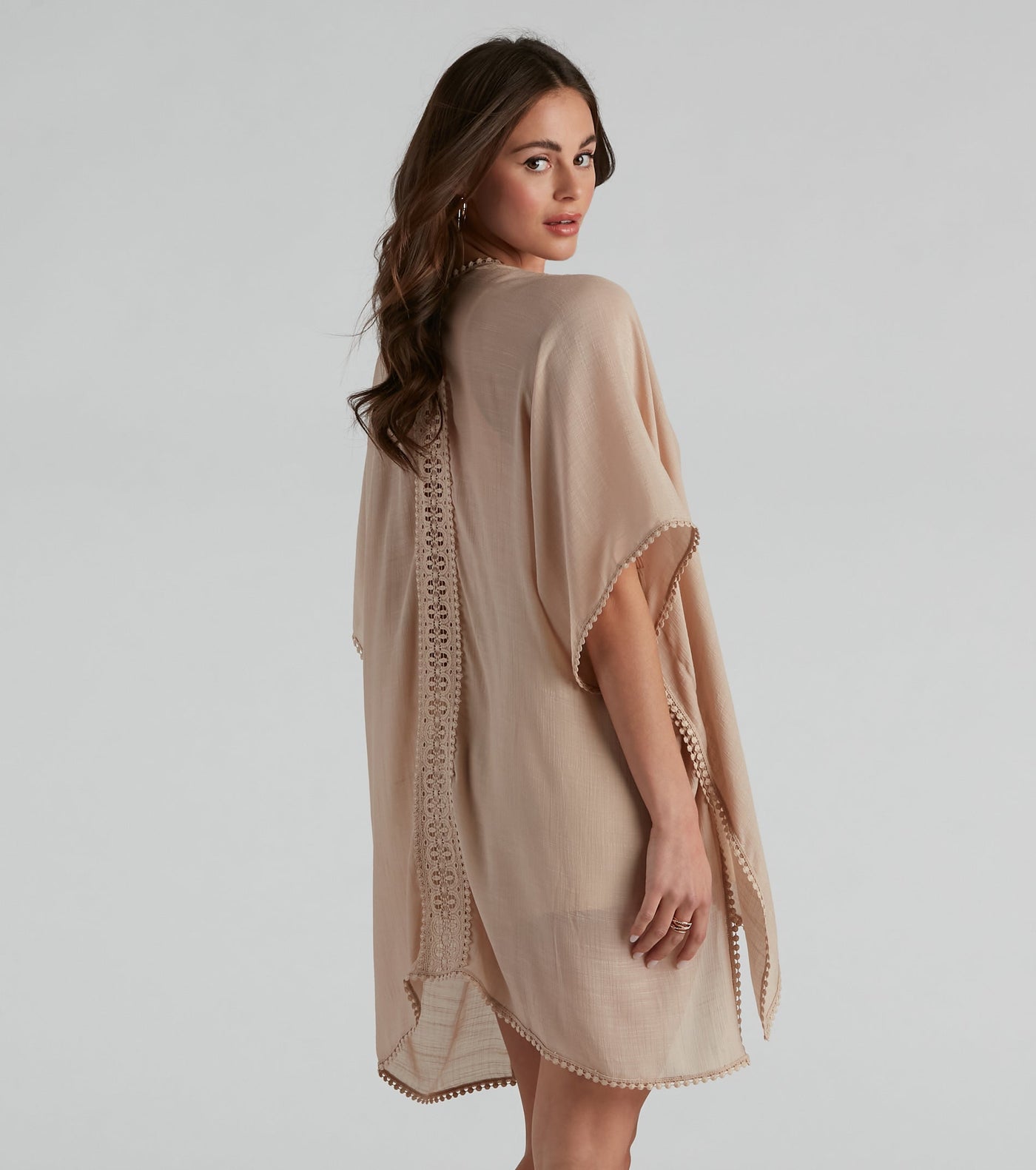 Coastal Chic Woven Kimono