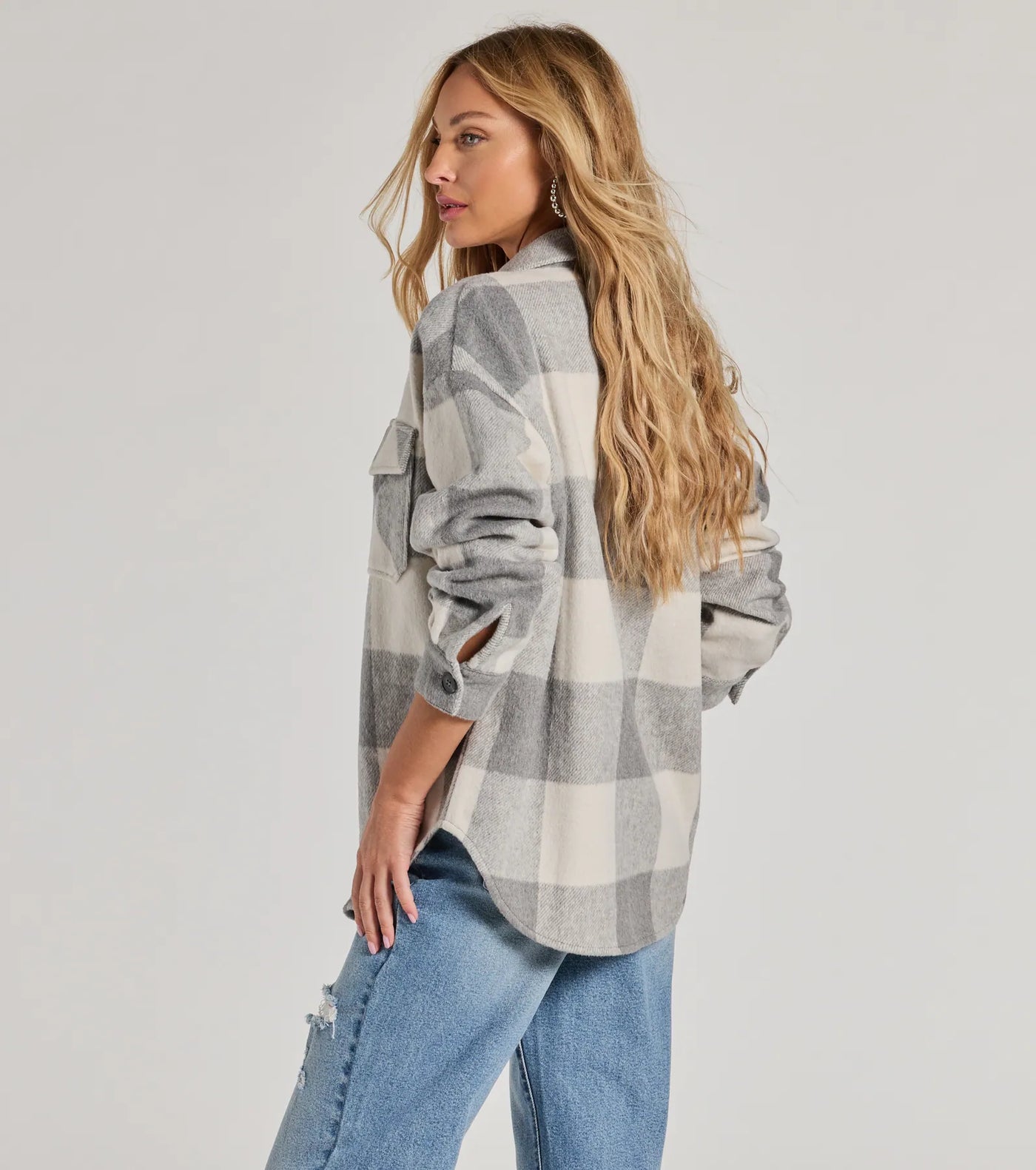 Cozy Season Plaid Button-Down Shacket