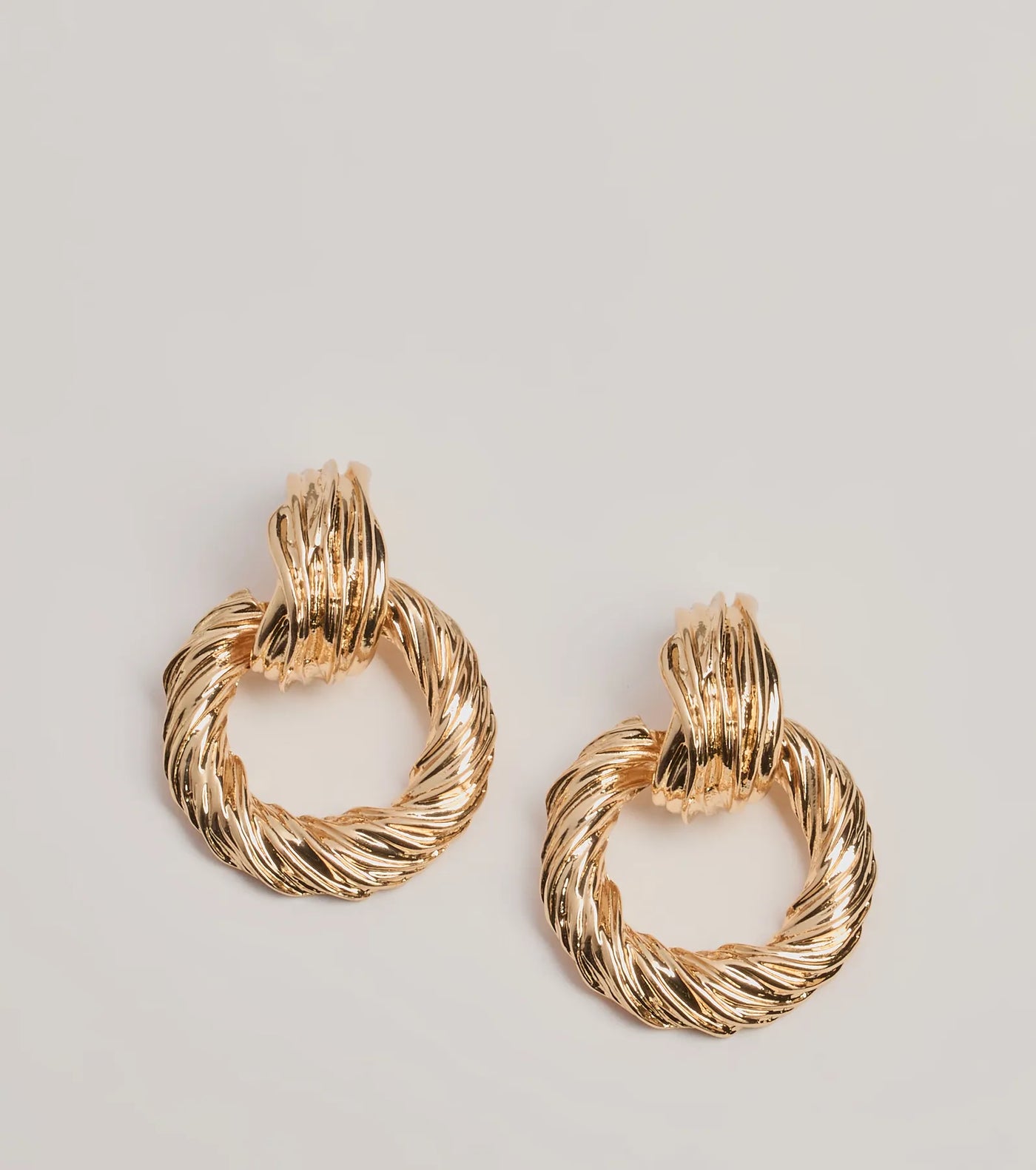 Textured Style Statement Earrings