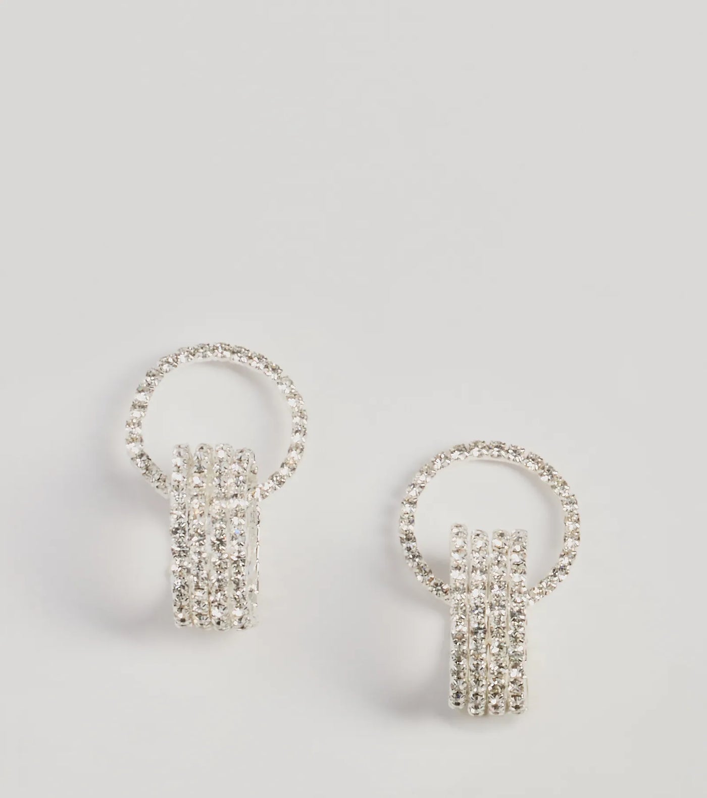 Encircled Luxe Rhinestone Drop Earrings