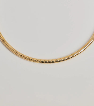 Sleekest Style Coiled Metal Choker Necklace