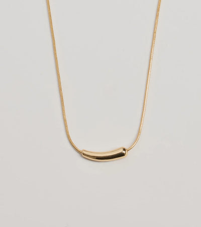 Dainty Luxe Bar Charm Necklace