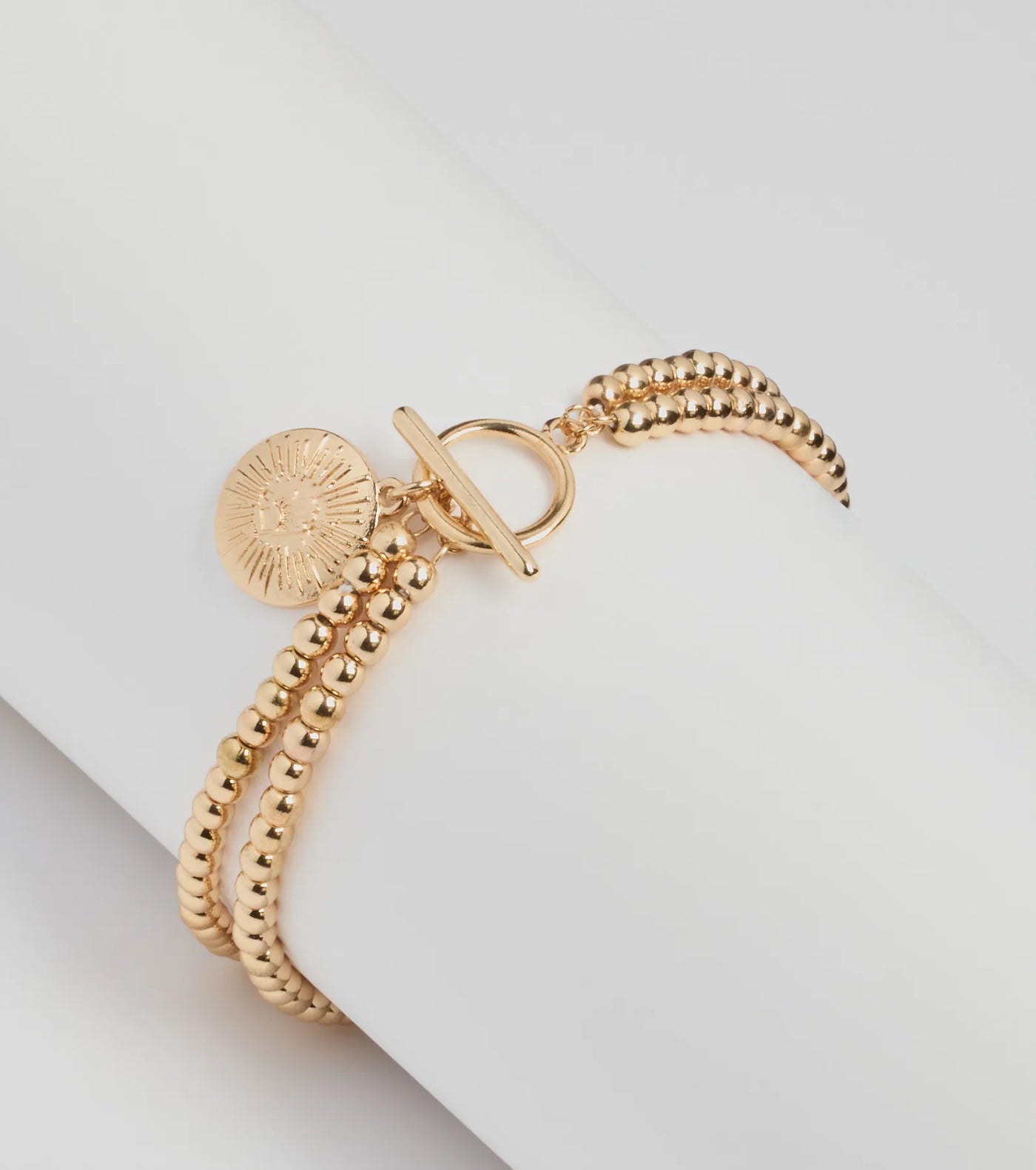 Trend Alert Beaded Coin Bracelet