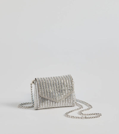 Sparkle And Glow Rhinestone Mini Clutch