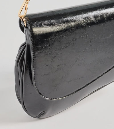 Luxe Impression Saddle Shoulder Bag