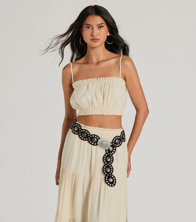 Top Prize Oval Medallion Concho Belt