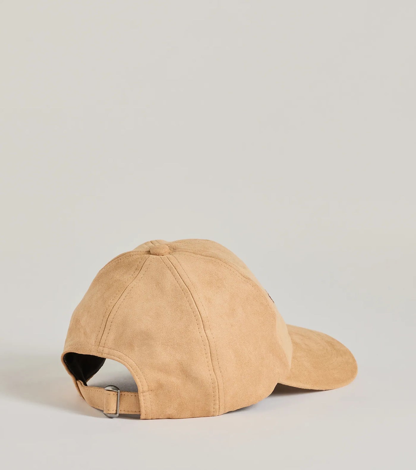 Faux Suede Espresso Script Cap