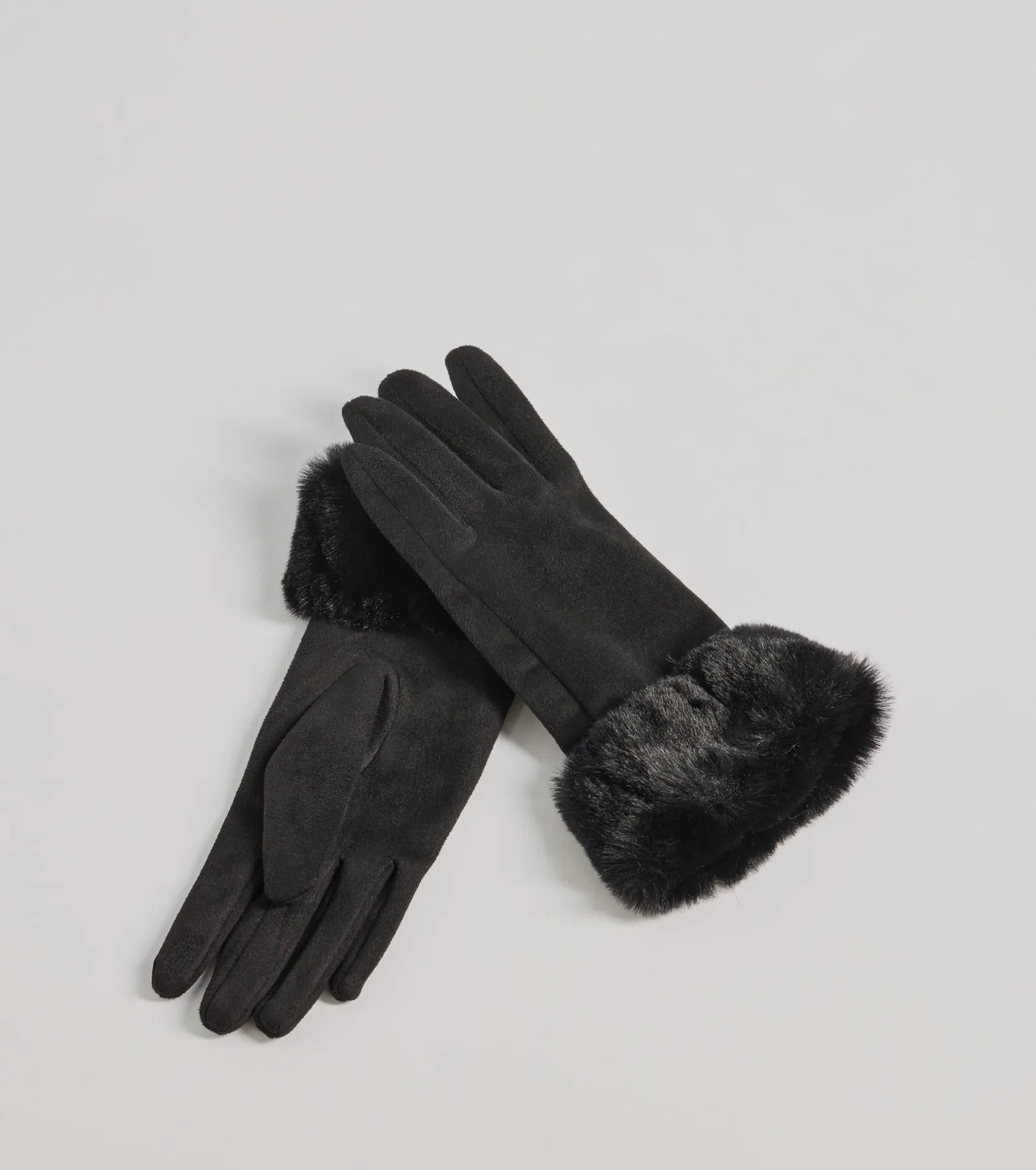 Soft Touch Faux Suede Gloves