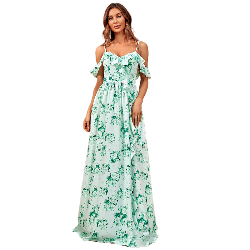 Asher Floral Dress - Corsage Blue - Lumikova