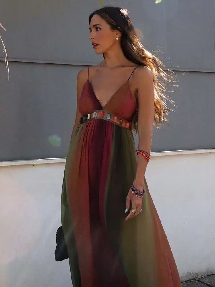 Maxi Sleeveless Backless Summer Chic Dress - Lumikova