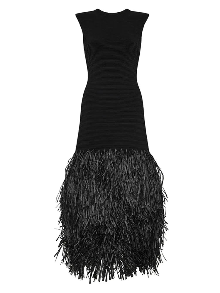 Raffia Kleid - Rushes Maxi Kleid