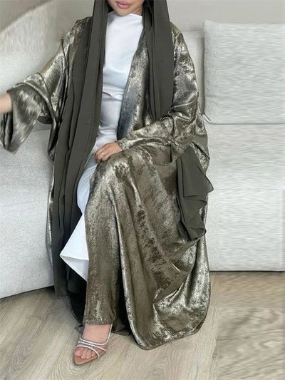 Satin Kimono - Dubai Modest Dress - Lumikova