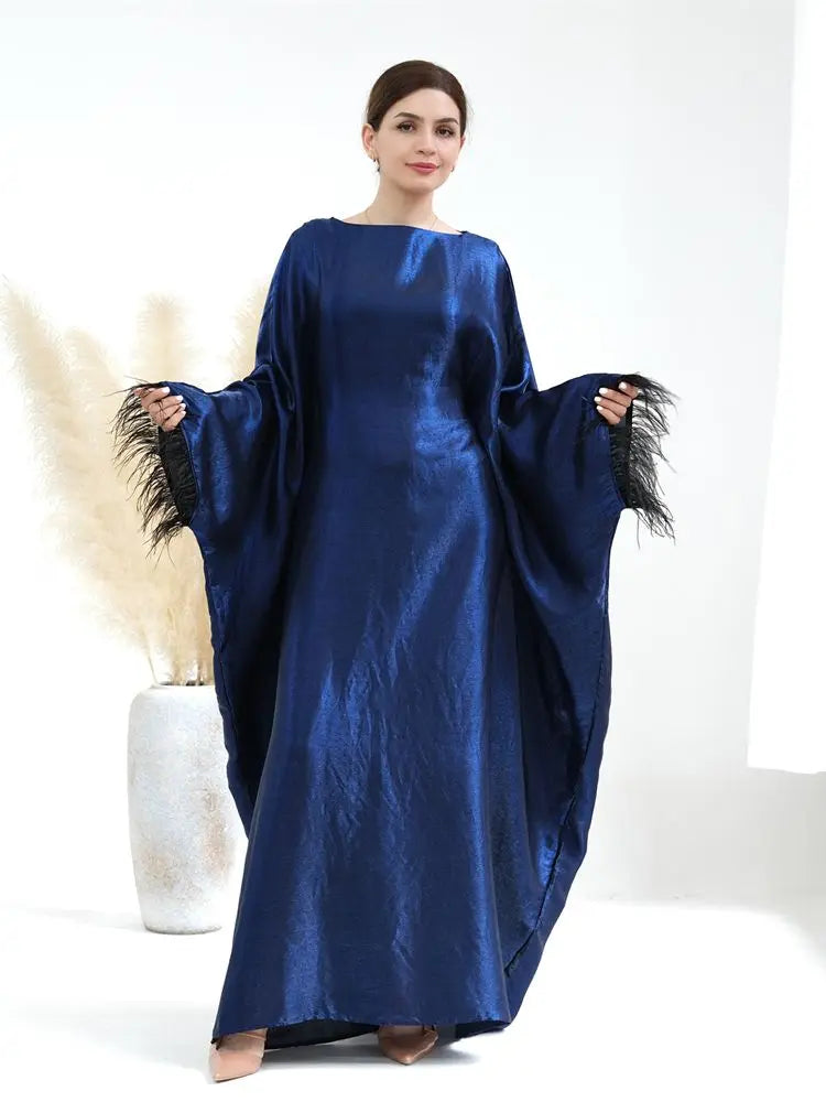 Satin Abaya Turkish Style - Lumikova