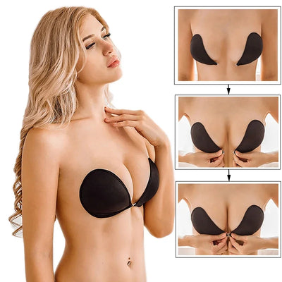 Invisible Strapless Adhesive Stick Bra - Strapless Push Up - Lumikova