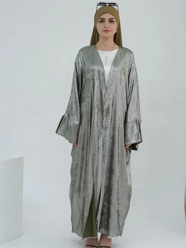 Satin Kimono - Dubai Modest Dress - Lumikova