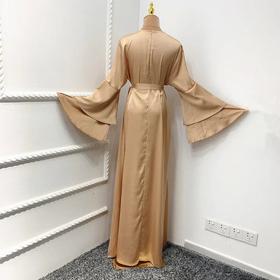 Maxi Satin Dress - Modest Fashion Abaya - Lumikova