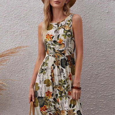 Vintage Floral Maxi Dress - Summer 2024 - Lumikova