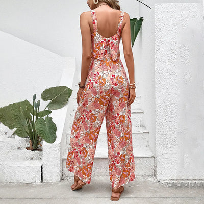 Elegant Floral Jumpsuit - Lumikova